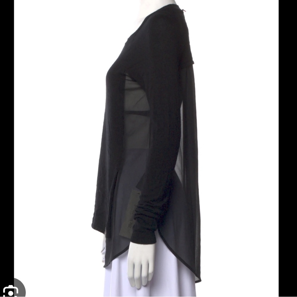 RUDSAK Black Sheer-Back Long Sleeve Top